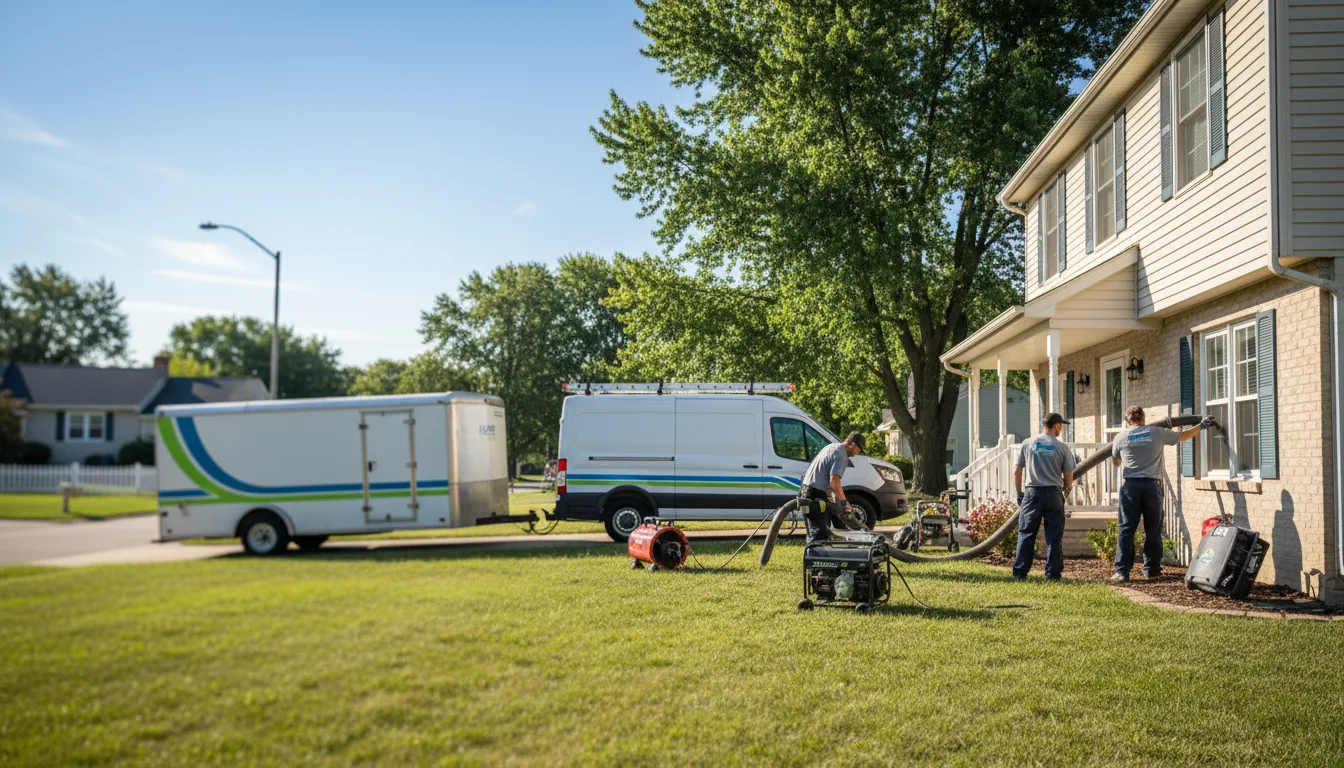 Flooded Basement Restoration And Cleanup With Repair in Ashville, OH near me
